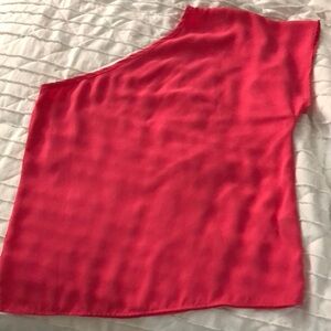 Women's Pink one shoulder Asymmetrical Top